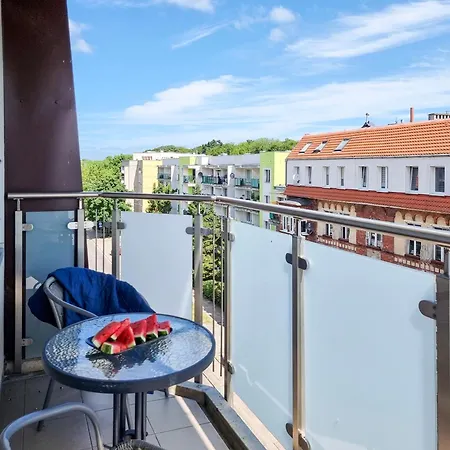 Apartmán Visit Baltic - Kwartal Rozy Wiatrow Lawendowy Z Sypialnia I Balkonem Svinoústí