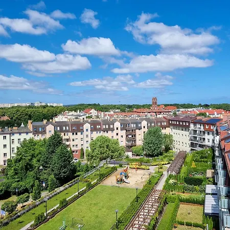 Apartmán Visit Baltic - Kwartal Rozy Wiatrow Lawendowy Z Sypialnia I Balkonem Svinoústí