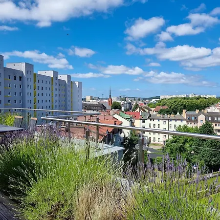 Visit Baltic - Kwartal Rozy Wiatrow Lawendowy Z Sypialnia I Balkonem * Svinoústí